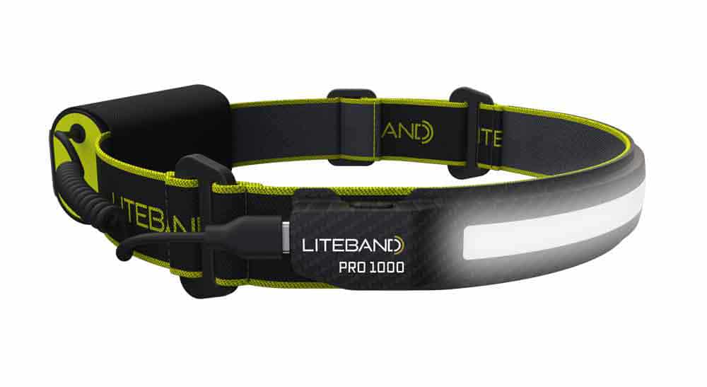 PRO 1000 LED Wide Beam Rechargeable Headlamp