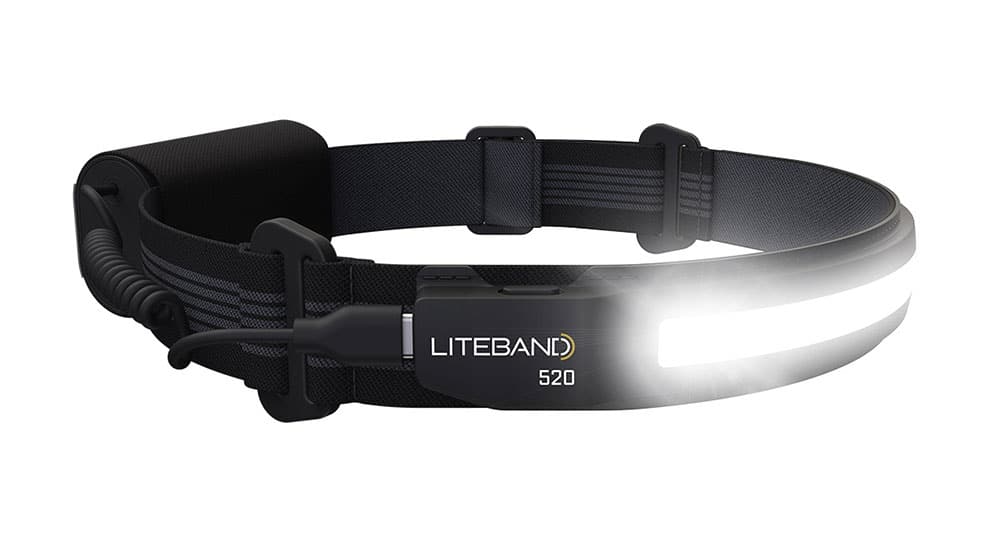 210° Illumination 520 Lumens Red, Liteband ACTIV 520 Wide-Beam LED Headlamp 
