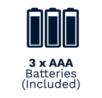 3 x AAA Batteries