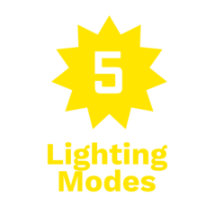 5 lighting modes
